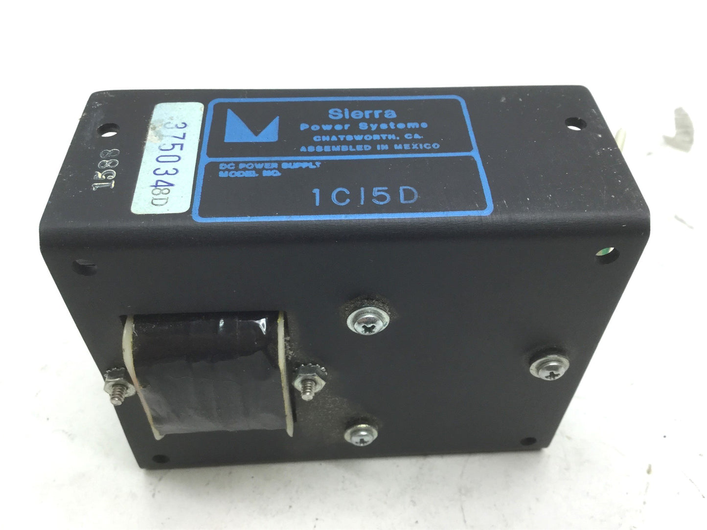 Used Sierra Sierracin Power Systems 1C15D Power Supply, DC, In: 115VAC Out: 15VDC
