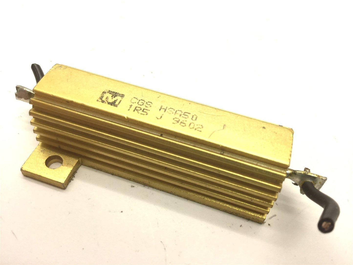 Used Lot of 6 TE Connectivity CGS HSA50 1R5 Resistors, Res: 1.5 Ohm, Power: 50 Watt