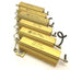 Used Lot of 6 CGS HSA50 220R Power Resistors, 220 Ohms, 5% Tolerance, 50 Watt