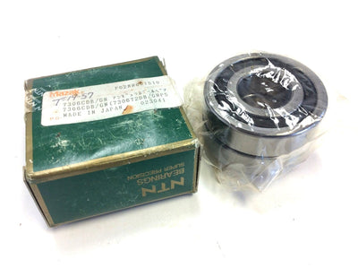 New 2 NTN 7306CDB/GNP5 Precision Angular Contact Ball Bearings Match 30mmx72mmx19mm