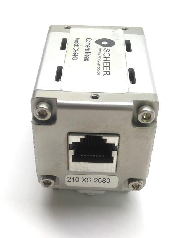 Used Scheer CH6448 Machine Vision Camera Head, RJ45, 66 x 48 x 40mm, 210 XS 2680