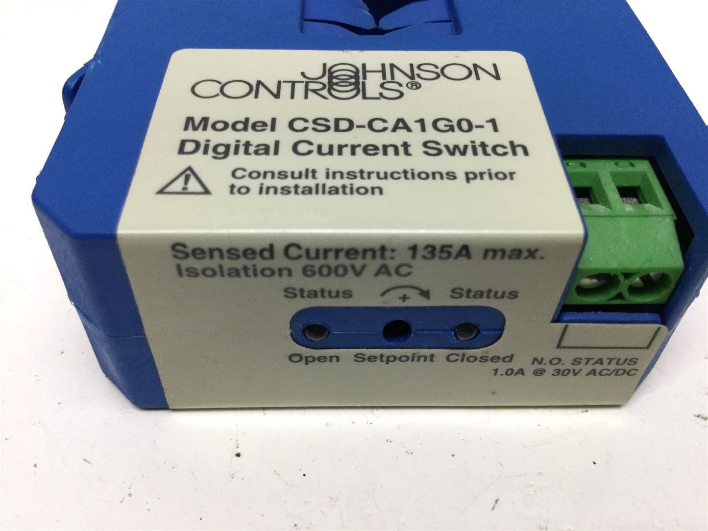 Used Johnson Control CSD-CA1G0-1 Current Digital Output Switch Device Split Core 135A