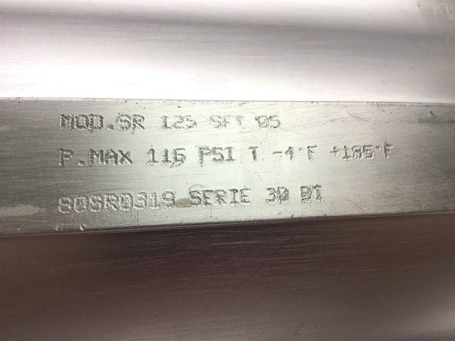 Used FNQ SR 125 SFT 05 Rack and Pinion Rotary Actuator, Ports: 1/4 NPT, Max: 115 PSIG