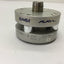 Used Bimba FOD-170.375-3H Pancake Cylinder, Double Acting, Double End Rod, Bore: 1.5"