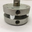 Used Bimba FOD-170.375-3H Pancake Cylinder, Double Acting, Double End Rod, Bore: 1.5"