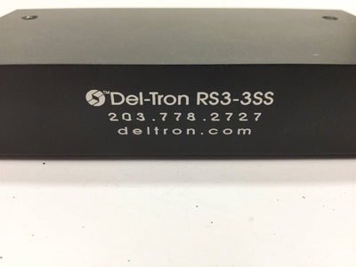 Used Del Tron RS3-3SS Crossed Roller Slide, Travel: 3", Table Dimensions: 5" x 2.625"