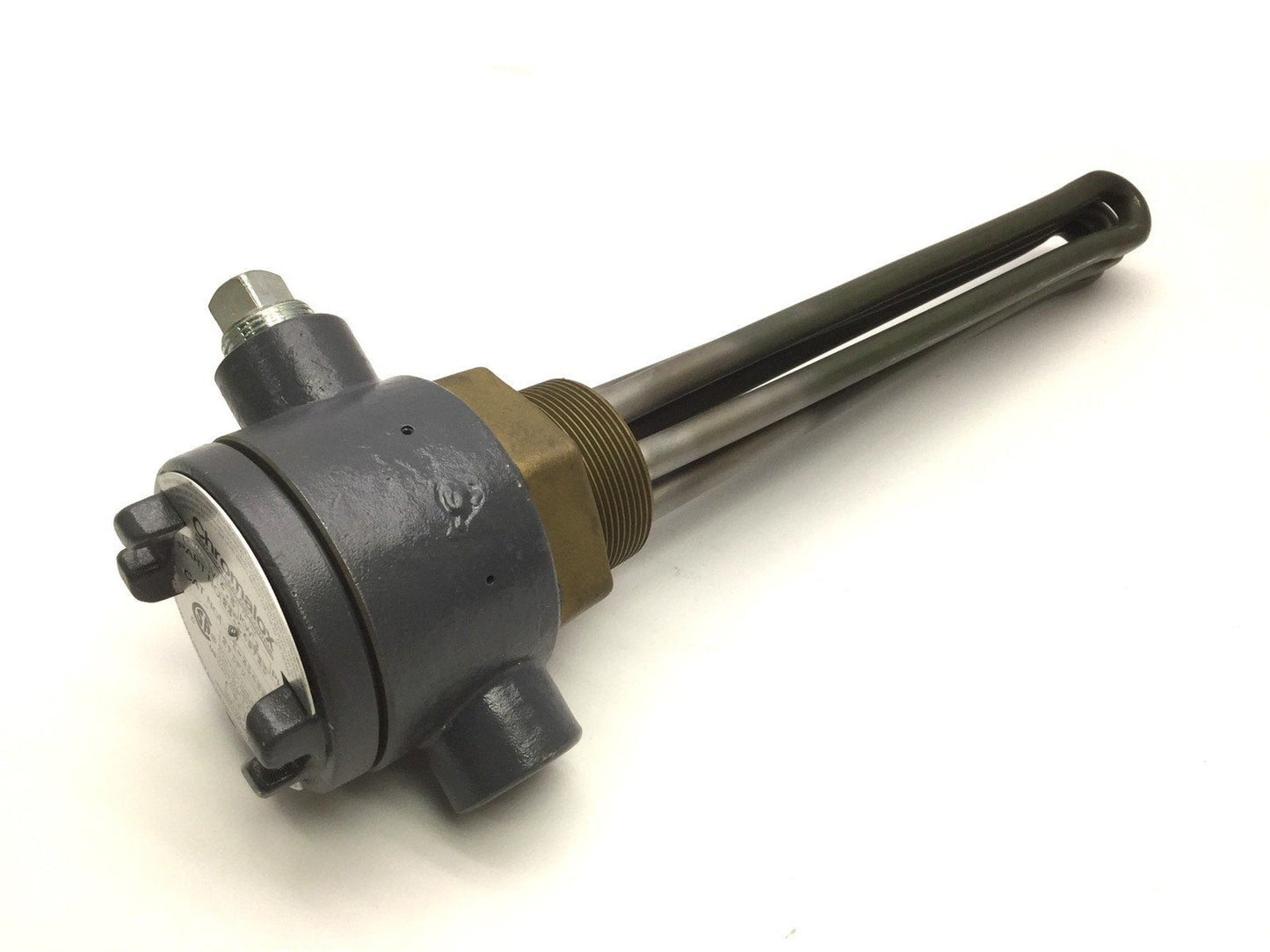 Used Chromalox EMTI-3045E2VXX Immersion Heater, Voltage: 208V, Power: 4.5 KW, 3 Phase