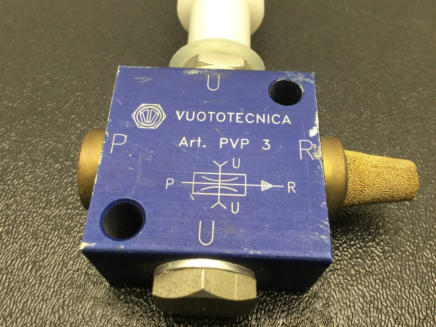 Used Vuototecnica PVP 3 Single Stage Vacuum Generator Vacuum: 60 to 85 -KPa