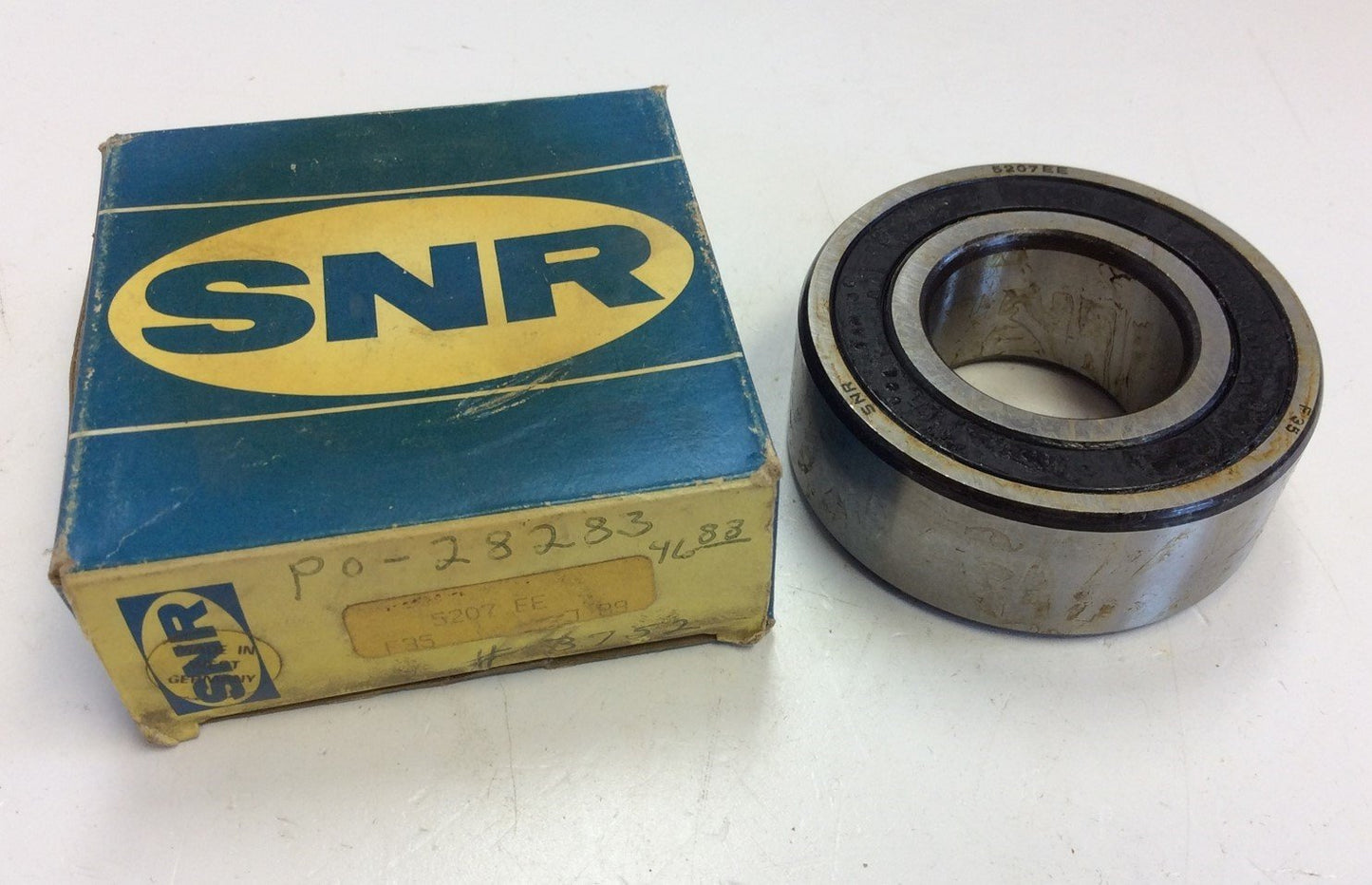 New – Open box SNR 5207EE Angular Contact Double Row Ball Bearing 35mm Bore 72mm OD, 27mm Width