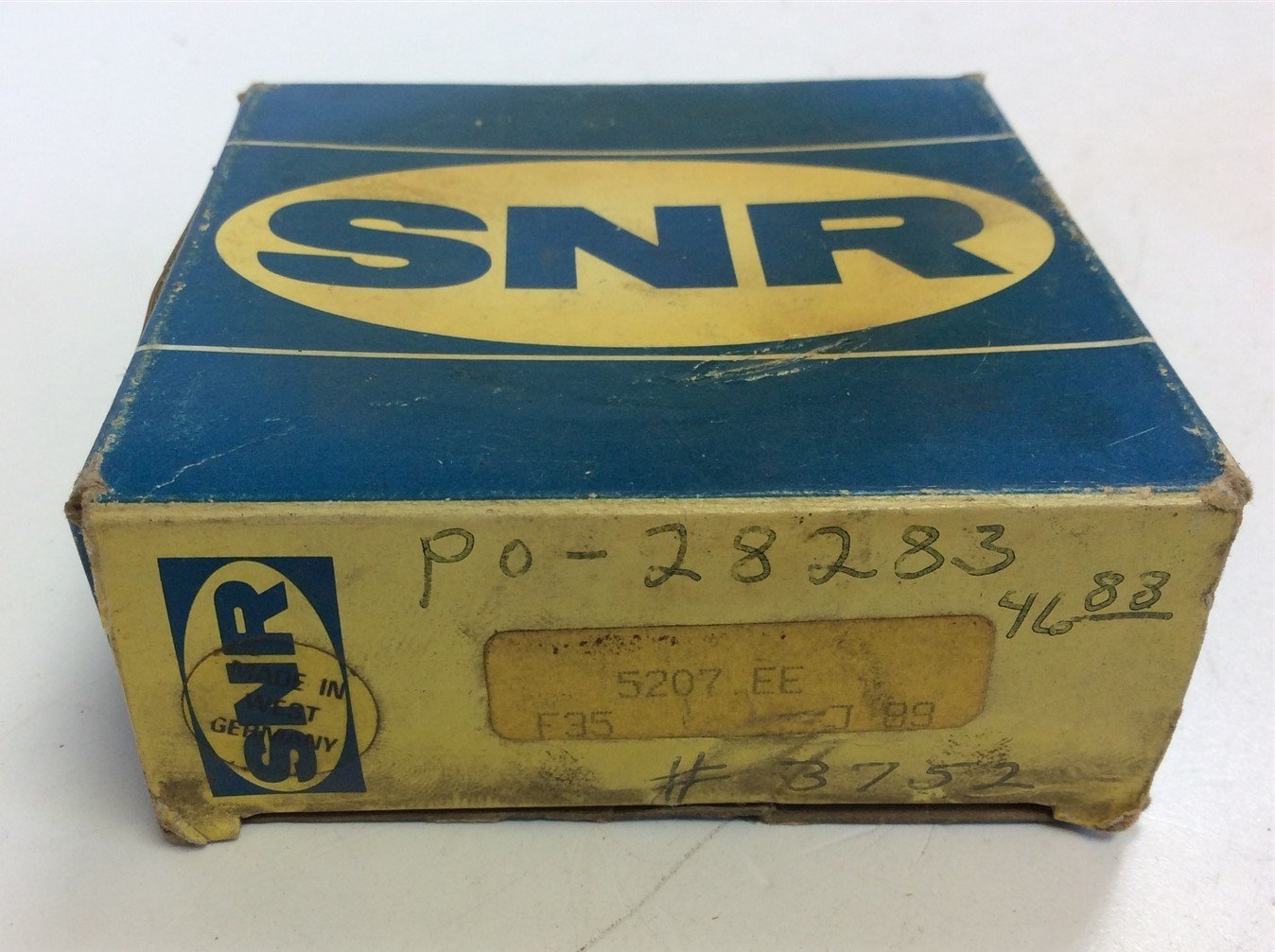 New – Open box SNR 5207EE Angular Contact Double Row Ball Bearing 35mm Bore 72mm OD, 27mm Width