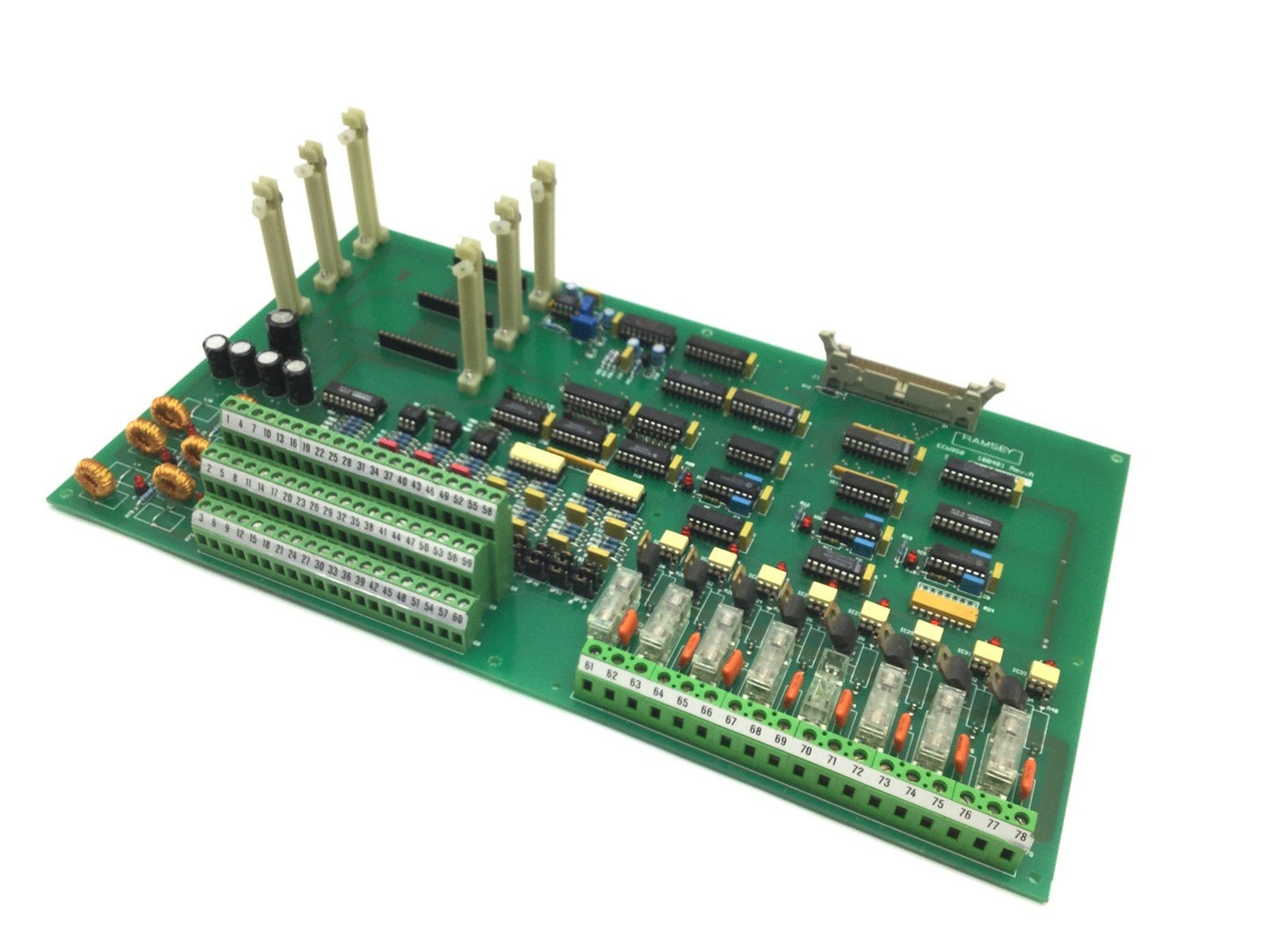 Used Thermo Ramsey ECW950 100401 Distribution Circuit Control Board 78 Screw Terminal