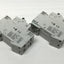 Used Lot of 2 Cutler Hammer WMS2C04 Miniature Circuit Breakers 2-Pole 415VAC 4A