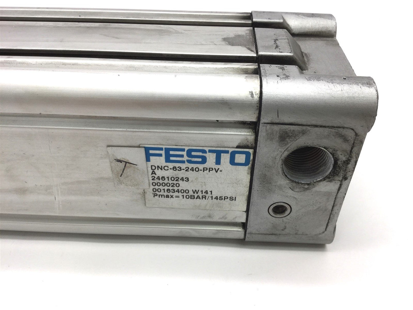 Used Festo DNC-63-240-PPV-A Pneumatic Cylinder, Bore: 63mm, Stroke: 240mm, Rod: 20mm