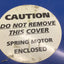Used Blue Spring Motor, Outside Diameter: 10.75" Height: 2" Shaft Diameter: 0.44"