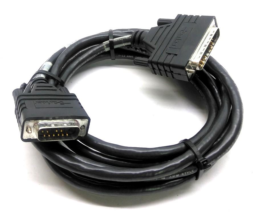 Used Parker 71-016137-10 Rev C Indexer/Drive Cable, 15-Pin, 25-Pin D-Sub, 10'