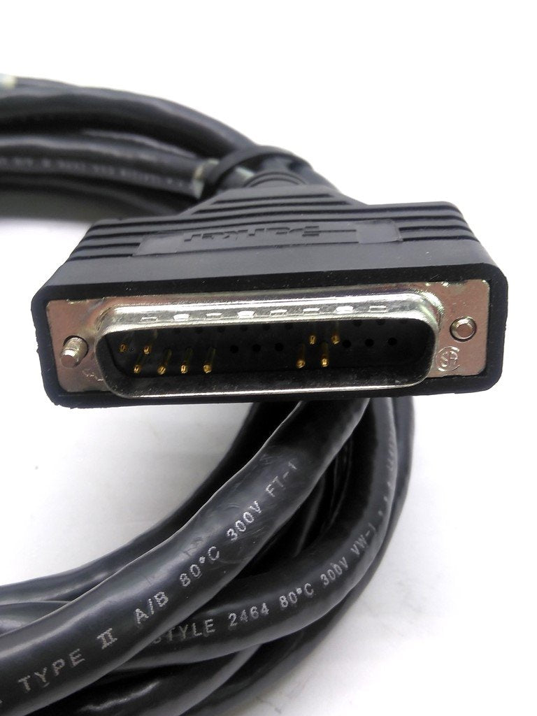 Used Parker 71-016137-10 Rev C Indexer/Drive Cable, 15-Pin, 25-Pin D-Sub, 10'