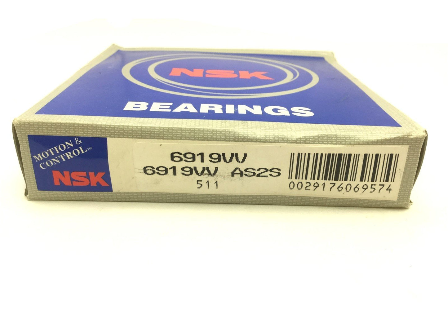 New NSK 6919VV Deep Groove Ball Bearing, Width: 18mm, Bore: 95mm, OD: 130mm