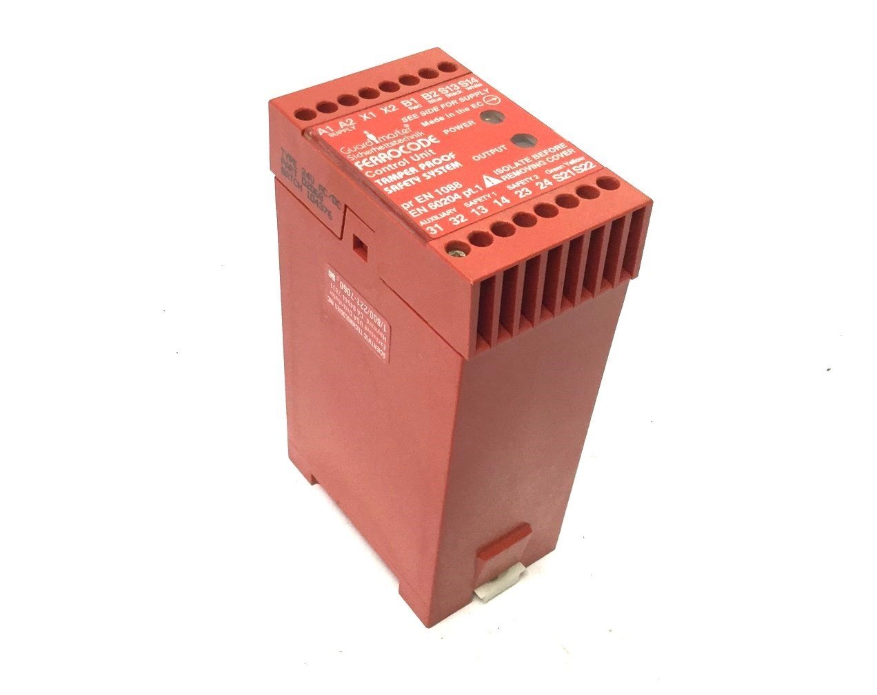 Used Allen Bradley 440N-C02068 Guardmaster Ferrocode Control Unit, Supply: 24VAC/DC