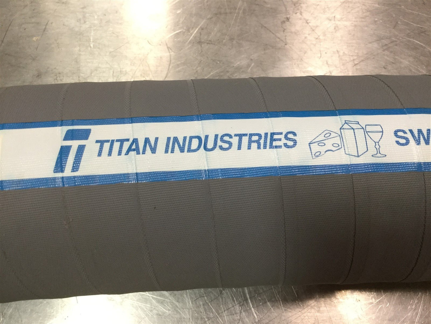 New Parker SW630-2500 Titanflex Food and Beverage Suction Hose, ID: 2.5" 200 PSI 5'