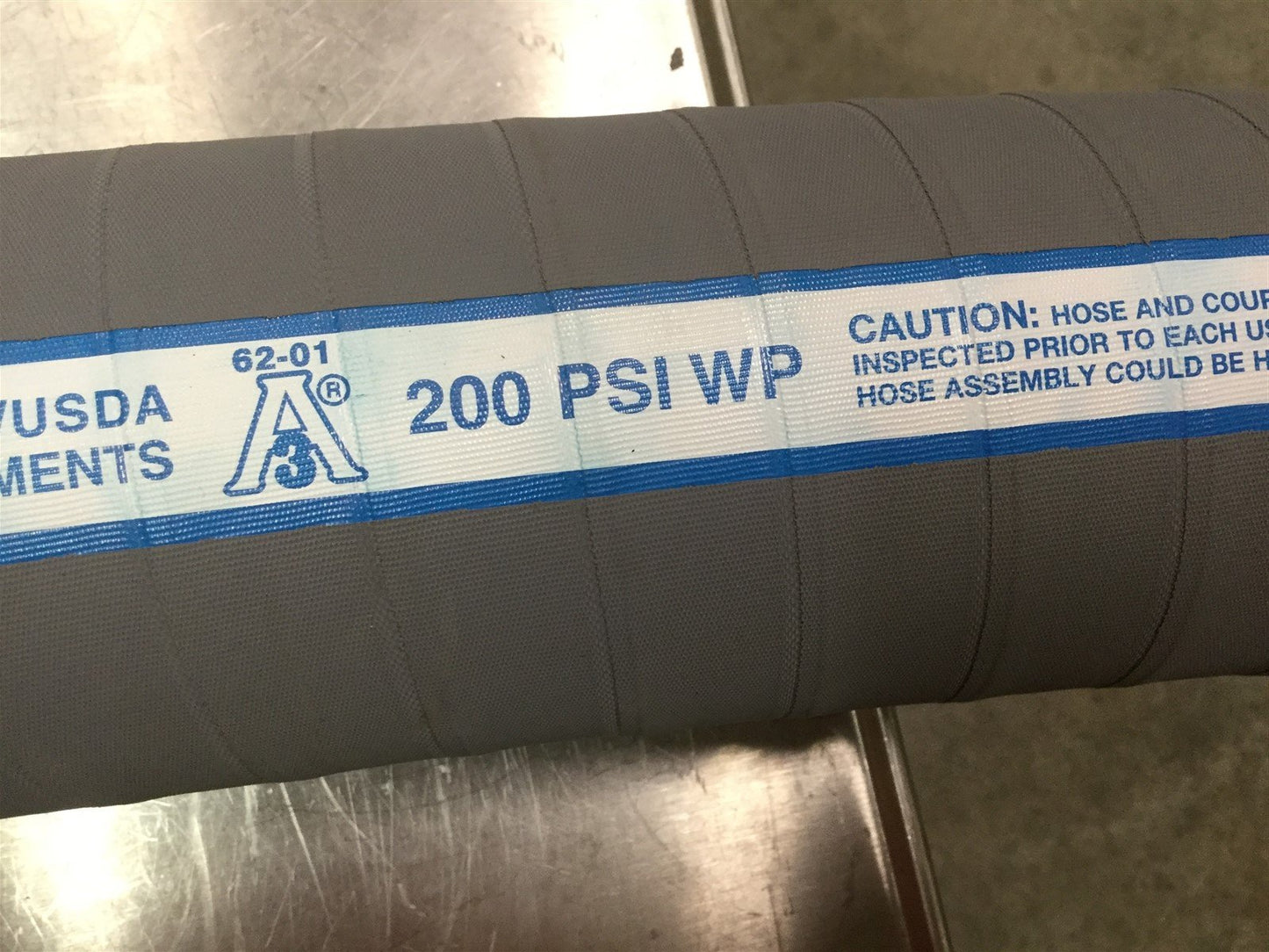 New Parker SW630-2500 Titanflex Food and Beverage Suction Hose, ID: 2.5" 200 PSI 5'