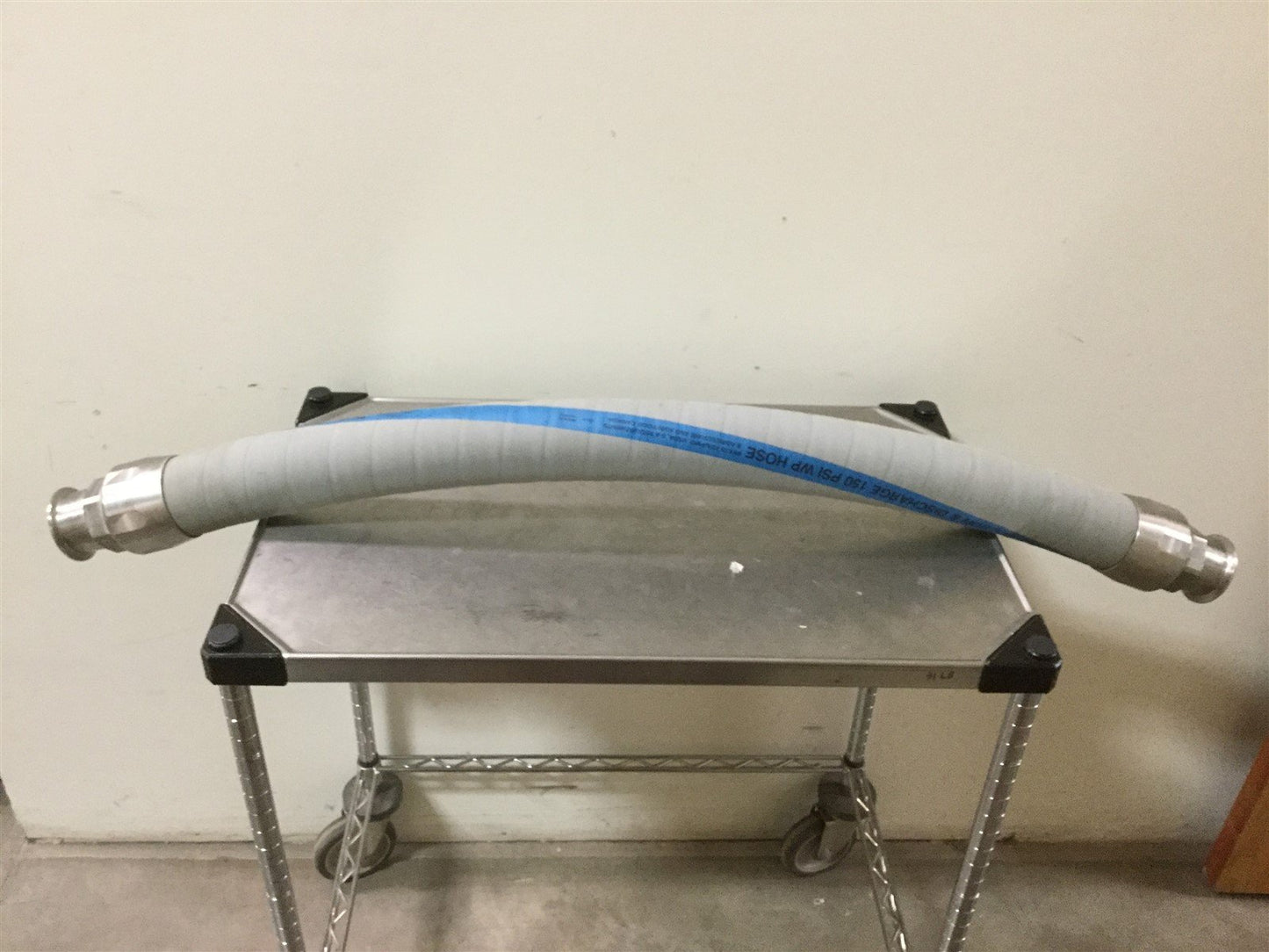 Used Sanitary Couplers Inc Wet Food and Beverage Hose With Quick Clamp, Length: 4'