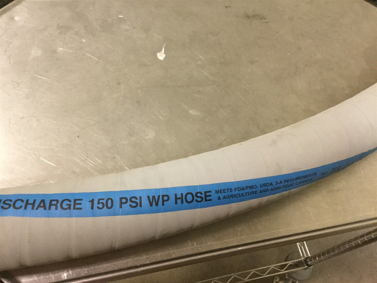 Used Sanitary Couplers Inc Wet Food and Beverage Hose With Quick Clamp, Length: 4'