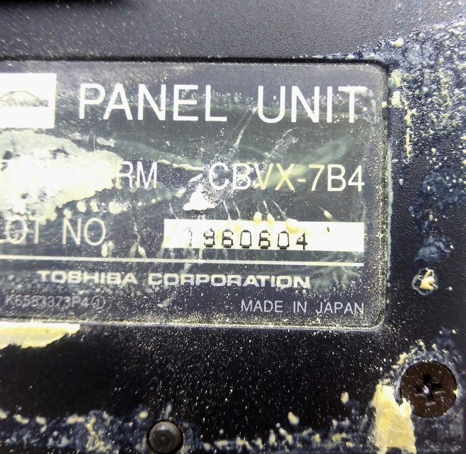 Used Toshiba CBVX-7B4 Keypad Panel Unit, HMI, 10-Pin Header, 90 x 60 x 15mm