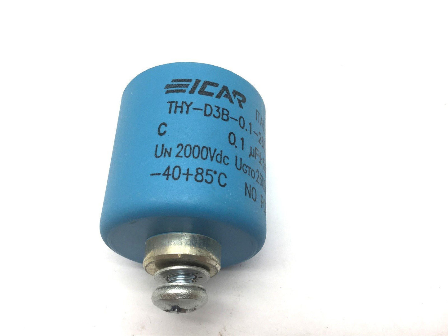 Used Icar THY-D3B-0.1-260 Capacitor Un 200VDC 0.1uF±5% -40+85 C NO PCB Diameter: 39mm