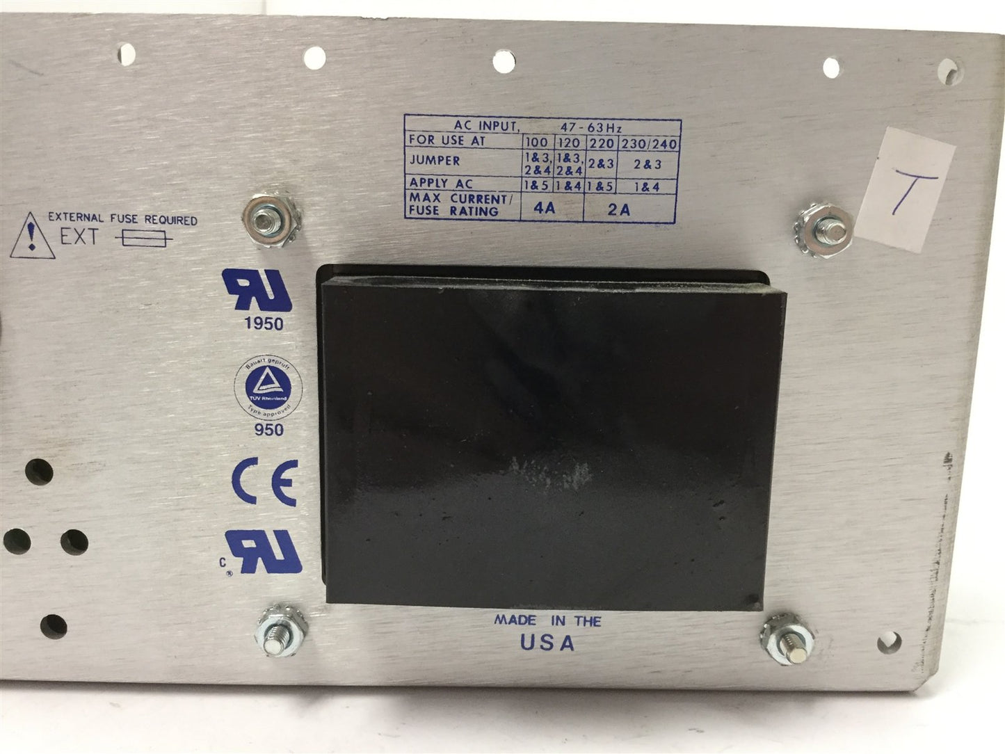 Used International Power IHE48-4 Power Supply, In: 100-240VAC 4-2A, Out: 36VDC 5A
