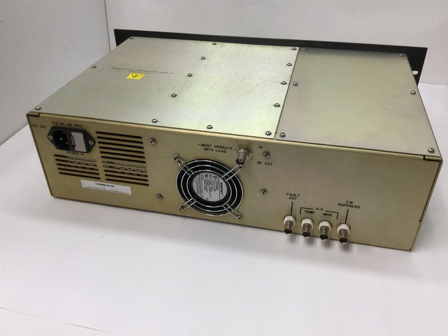 Used Radio Frequency Generator, Supply Voltage: 230VAC, Coax Connections
