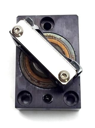 Used GSI Lumonics JK 700 Laser Focusing Prism, 90° Turning 3/4 x 1/2" Reflective Area
