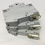 Used Lot of 3 Cutler Hammer WMS1C04 Circuit Breakers Single-Pole 240VAC 4A DIN Rail