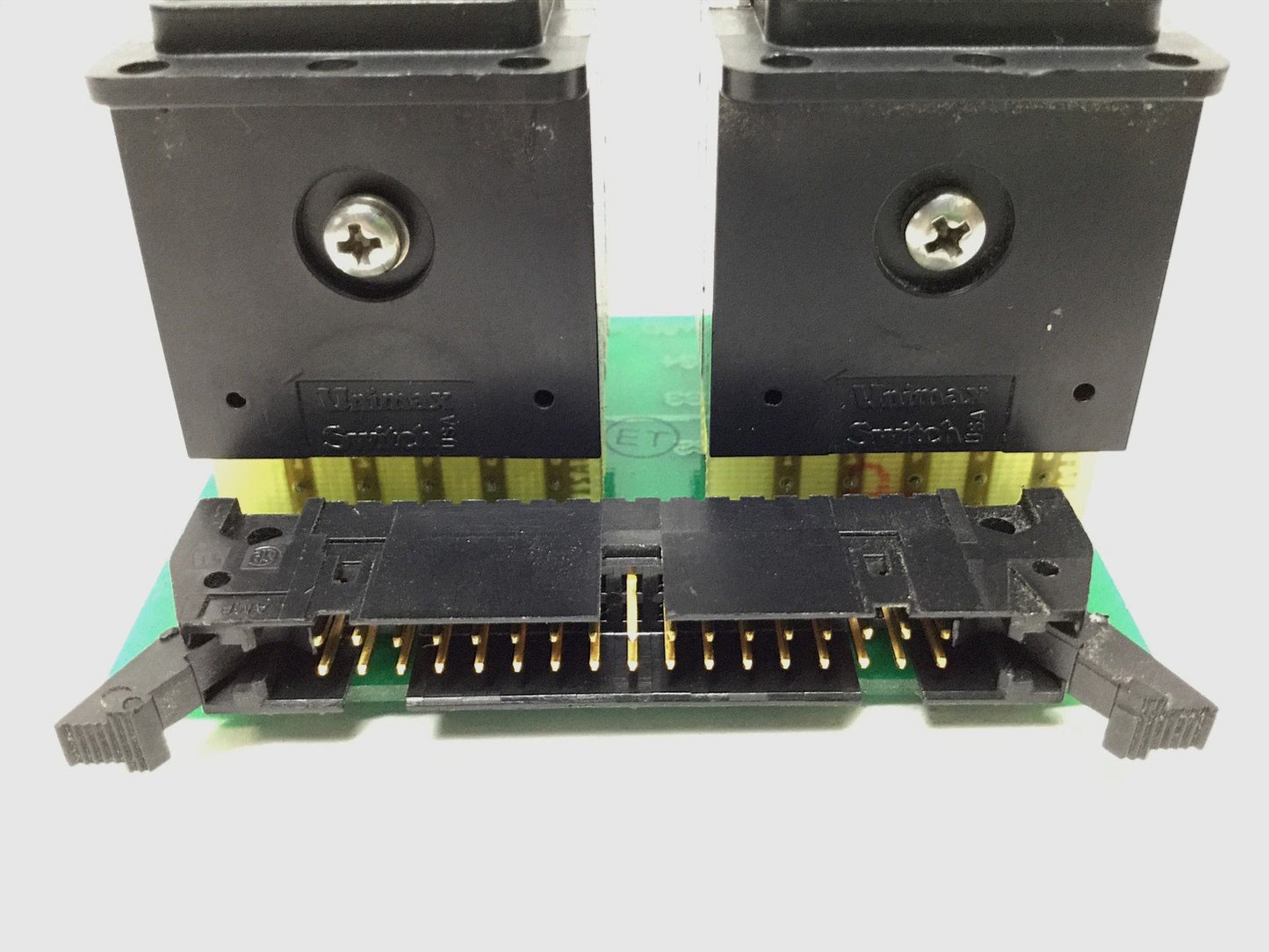 Used Lot of 2 Unimax Digital Thumbwheel Selector Switch, 0-9, Breakout Board, 34 Pin