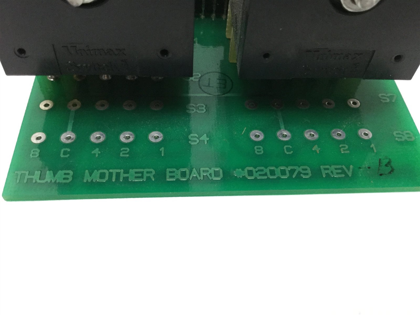 Used Lot of 2 Unimax Digital Thumbwheel Selector Switch, 0-9, Breakout Board, 34 Pin