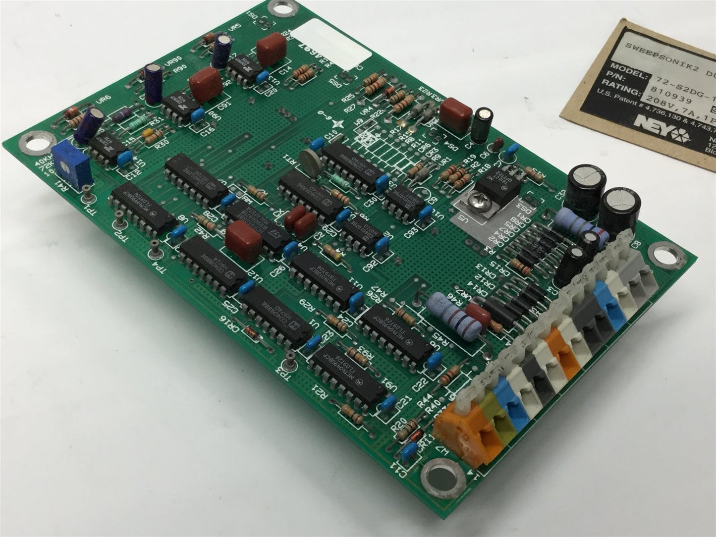 Used NEY Sweepsonik 2 Dualsweep Microsonic Generator Control Circuit Board