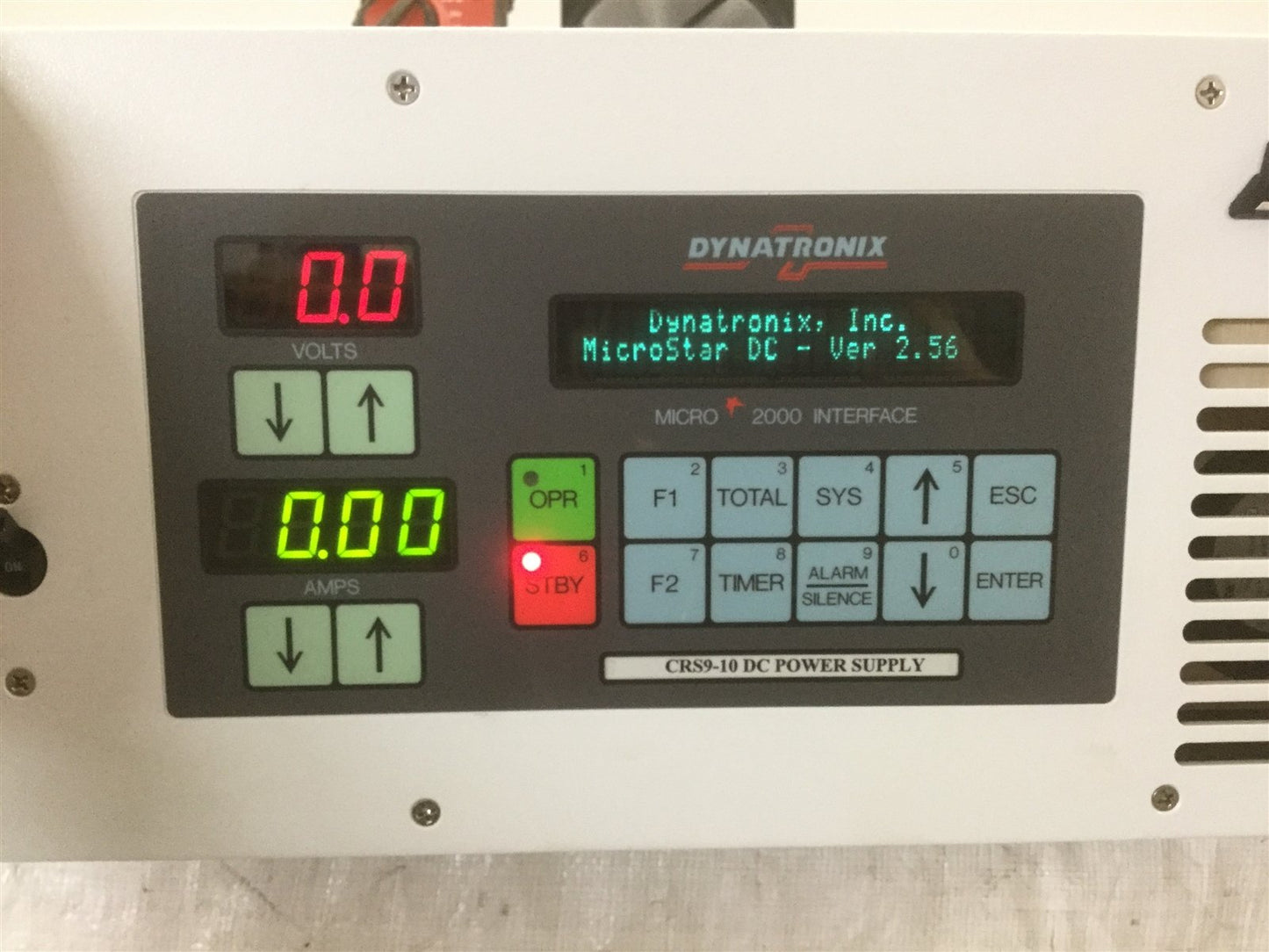 Used Dynatronix CRS9-10 DC Power Supply, Out: 9V 10A w/Microstar & PLC Analog *Detail