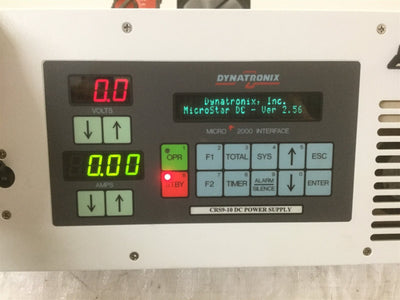 Used Dynatronix CRS9-10 DC Power Supply, Out: 9V 10A w/Microstar & PLC Analog *Detail
