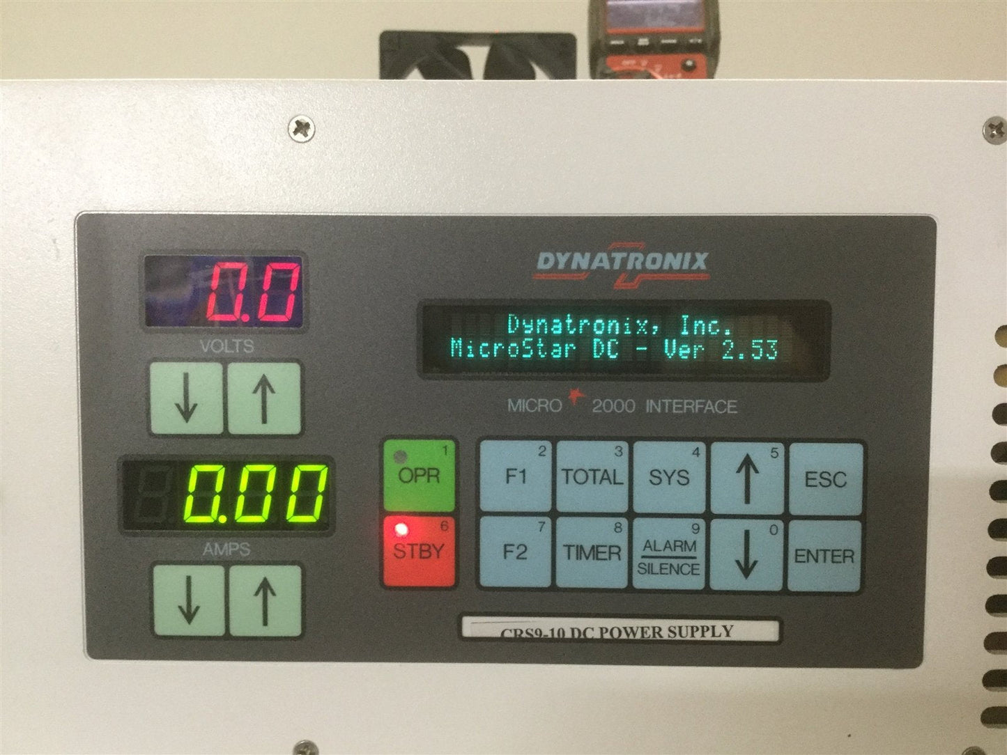 Used Dynatronix CRS9-10 DC Power Supply, Out: 9V 10A w/Microstar & Analog PLC *Detail