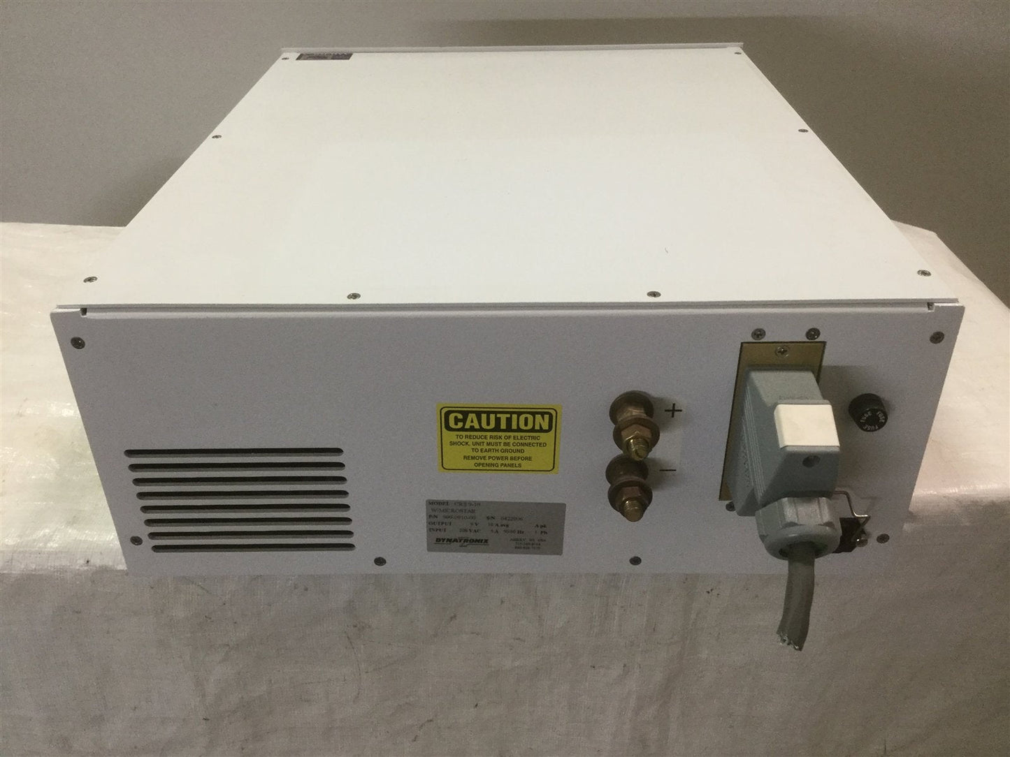 Used Dynatronix CRS9-10 DC Power Supply, Out: 9V 10A w/Microstar & Analog PLC *Detail