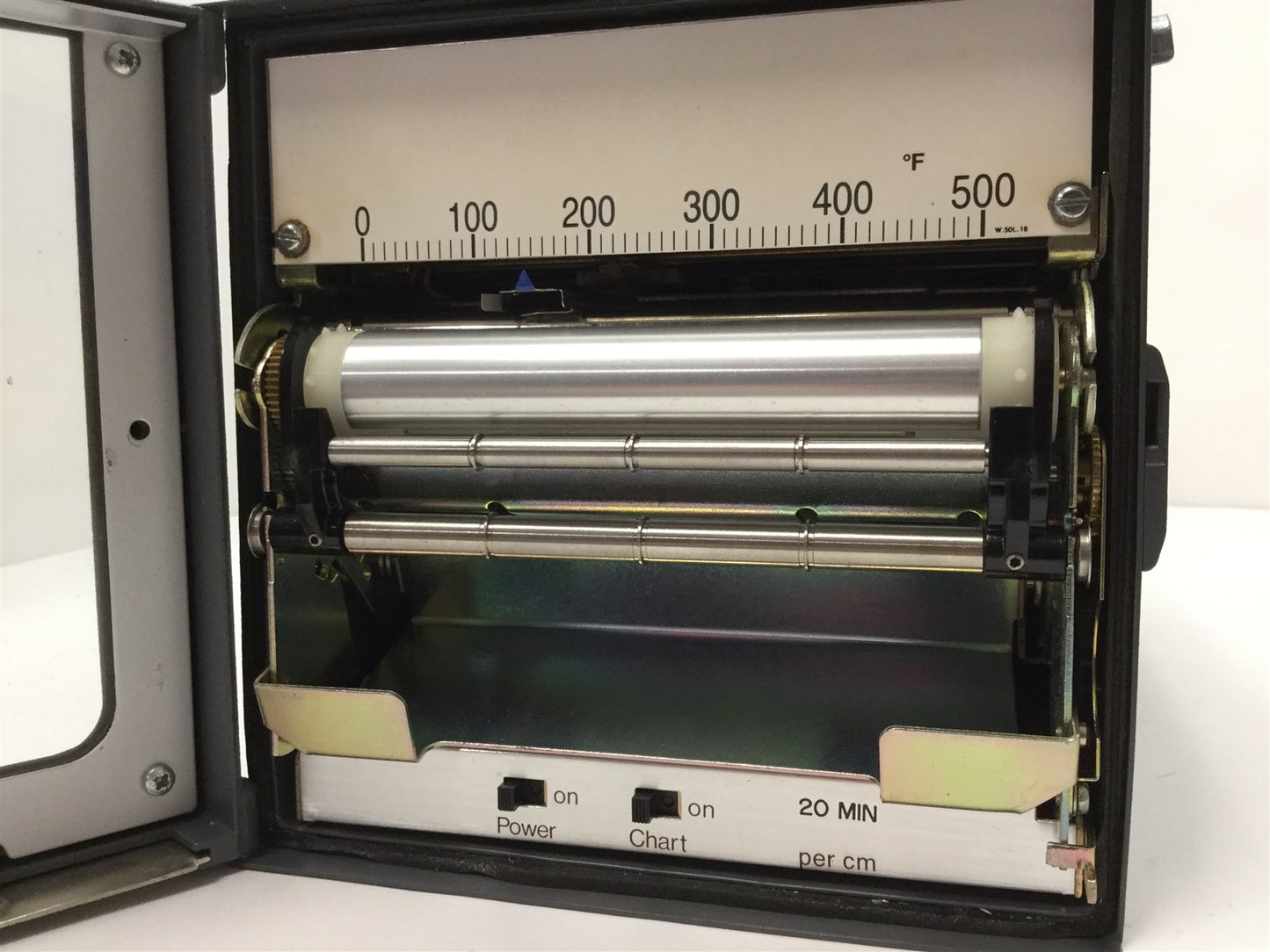 Used Chessell 300D Z-Fold Thermal Chart Recorder, Range: 0-500°F, 20min per cm