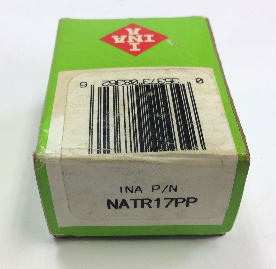 New INA NATR17PP Sealed Cam Follower Yoke Roller Bearing 17mm Bore, 40mm OD, 21 mm W
