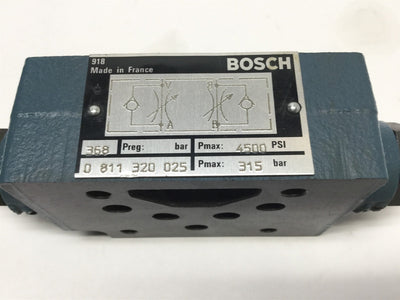 New – Open box Bosch 0 811 320 025 Modular Hydraulic Throttle Check Valve, Meter I/O Reversible