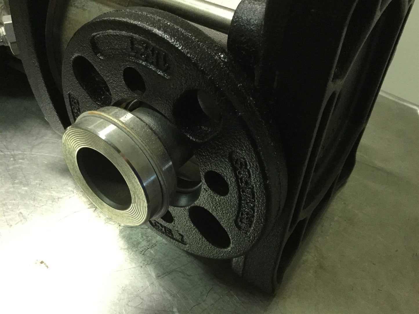 Used Grundfos CRN1S-5 A-FGJ-G-E-HQQE Vertical Water Pump Ports DN 50 Pressure 360PSI