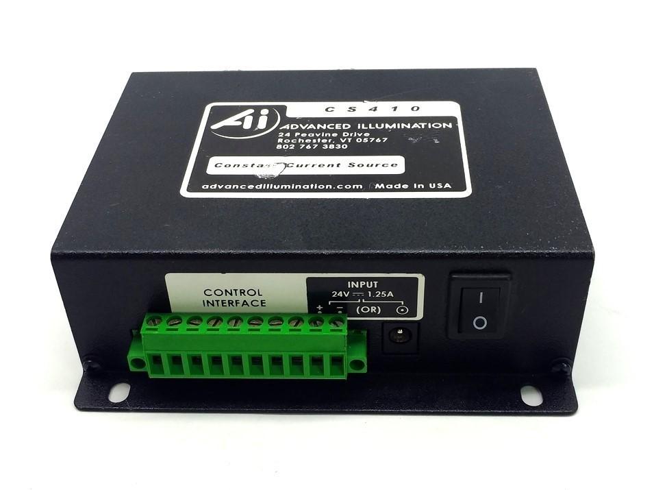 Used Advanced Illumination CS410 Intensity Controller, Dual Output RS-232 24VDC 1.25A
