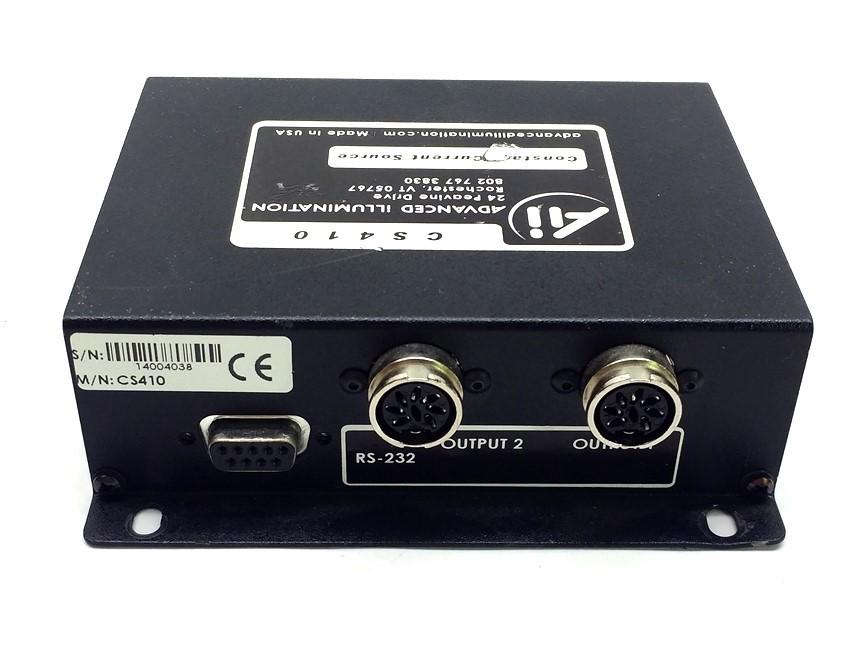 Used Advanced Illumination CS410 Intensity Controller, Dual Output RS-232 24VDC 1.25A