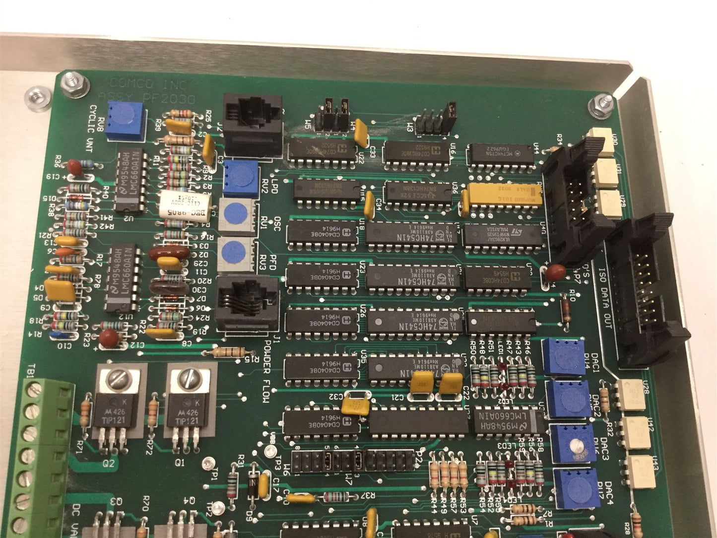 Used Comco PF2030 Main Control Board, For a Powder Flo 2000 Dispensing System