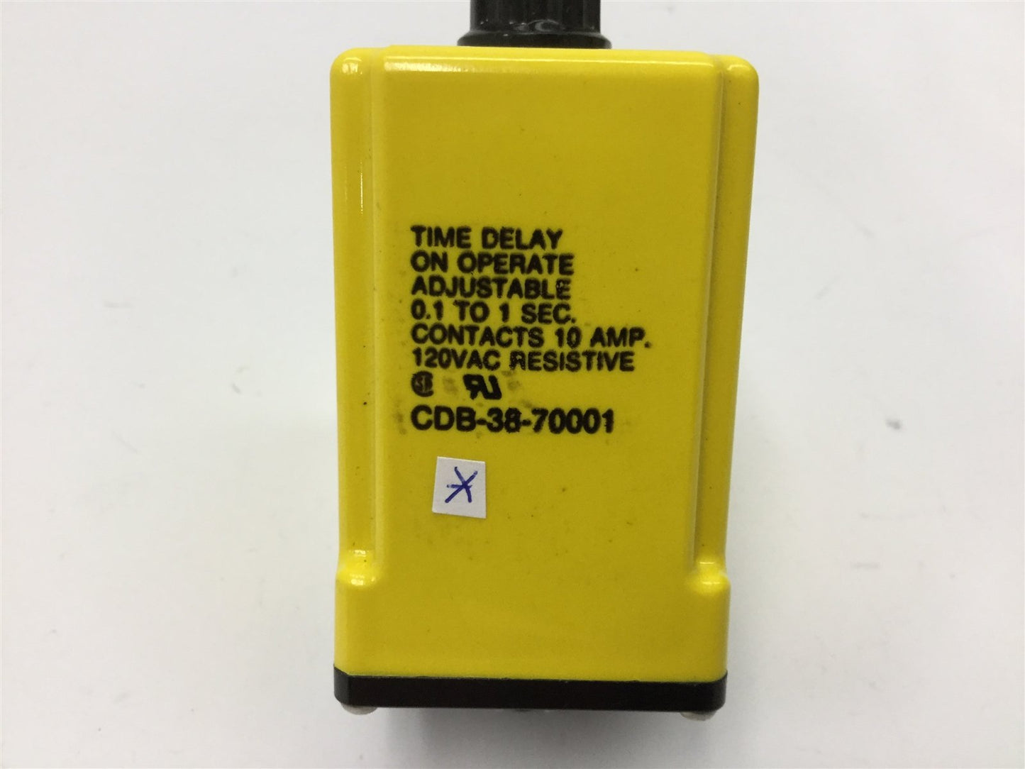 Used Potter & Brumfield CDB-38-70001 Time Delay Relay, Range: 0.1 to 1sec, 120VAC 10A