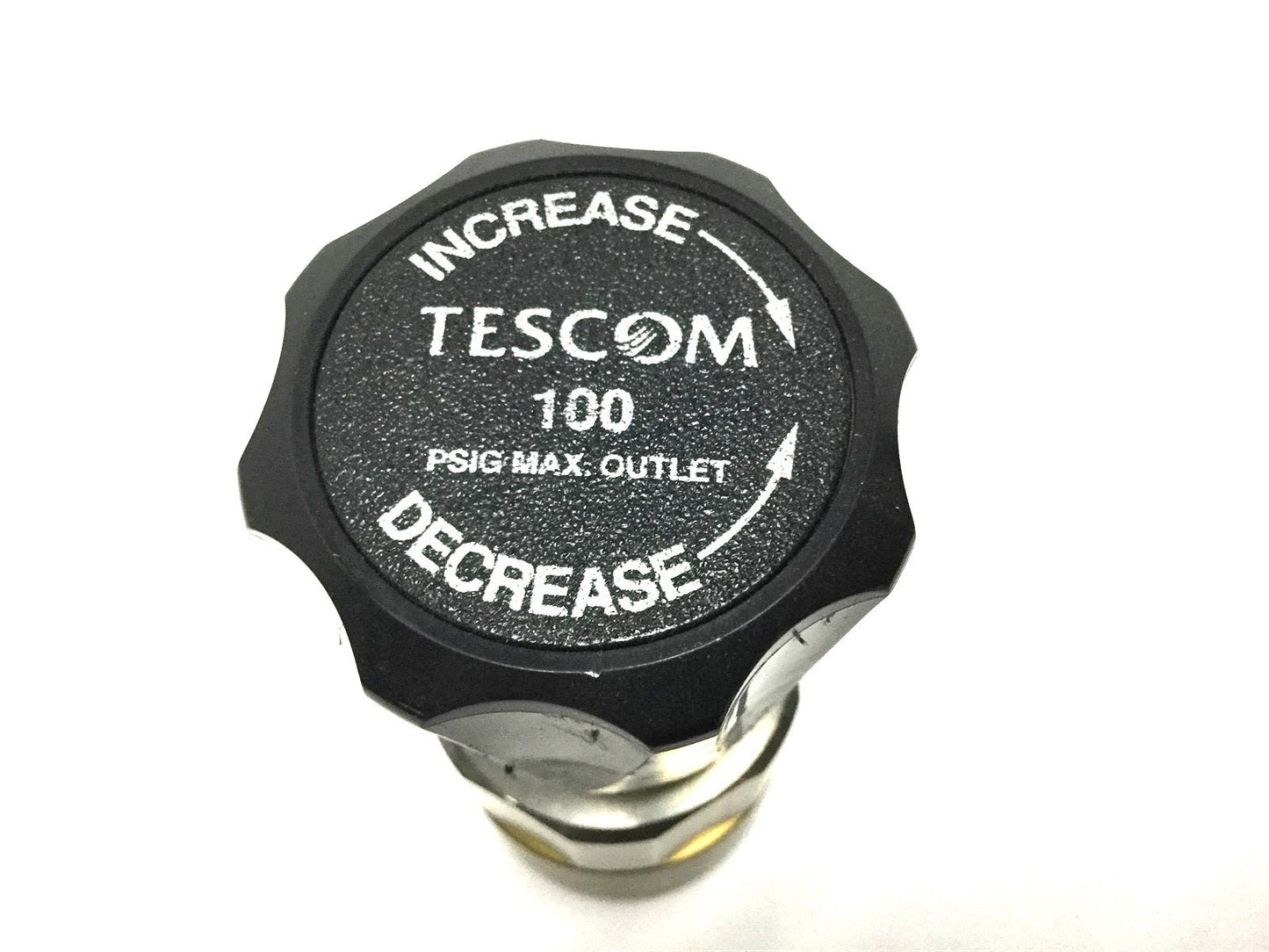 Used Tescom 44-2212-242 Brass Pressure Reducing Regulator 400PSI Input 100PSI Output