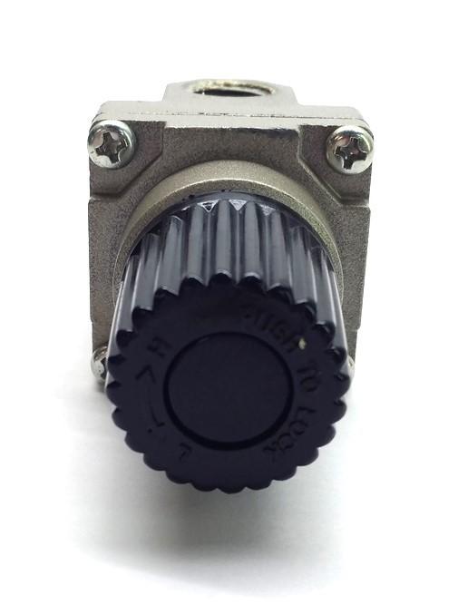 Used CKD B2019-2C Pressure Regulator, 6 - 120PSI, 2x 1/4" NPT, 2x 1/8" NPT Ports