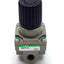 Used CKD B2019-2C Pressure Regulator, 6 - 120PSI, 2x 1/4" NPT, 2x 1/8" NPT Ports
